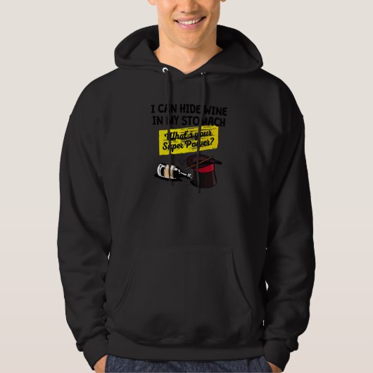 Veste À Capuche Déclaration de vin Boire de l'alcool Fête (Devant)