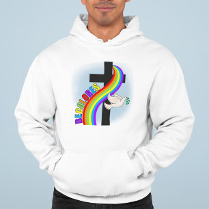 Veste À Capuche DeColores Cursillo Arc-en-ciel avec croix et colom