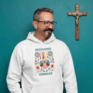 Veste À Capuche DeColores Cursillo Coq Art Populaire Floral Sarcel