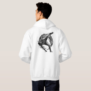 Veste À Capuche Décor Style urbain Monochrome Motion Art