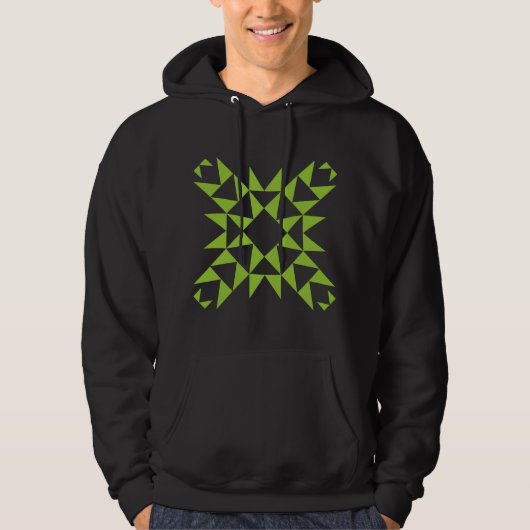 Veste À Capuche Décoratif 01 - Vert Martien (Devant)