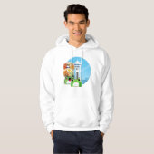 Veste À Capuche Découverte gourmande à Sapporo avec un chat et des (Devant entier)