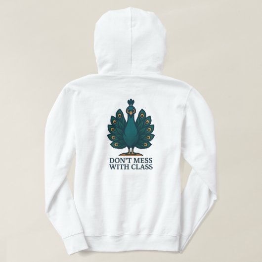 Veste À Capuche Défauts et fleurs (Design dos)