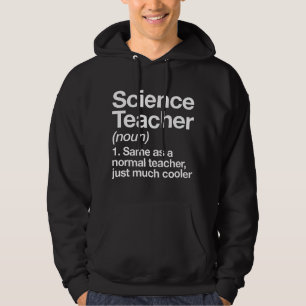Veste À Capuche Définition de professeur de science Funny Back To