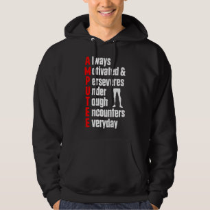 Veste À Capuche Définition d'humour d'amputé Jambe Bras Drôle de r