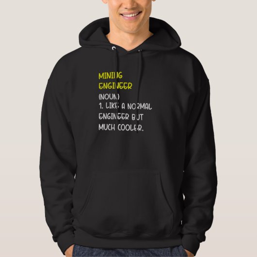 Veste À Capuche Définition d'ingénieur des mines (Devant)