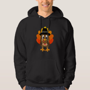 Veste À Capuche Déguisement de dindon pèlerin pour garçons et fill
