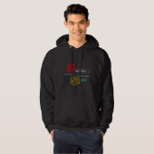 Veste À Capuche Dégustation de vin Abstraite (Devant entier)