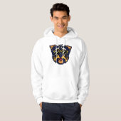 Veste À Capuche Délice de Yorkie Pixel (Devant entier)