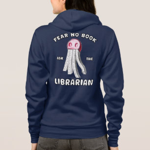 Veste À Capuche Demander Au Bibliothécaire Avant Et Arrière Imprim