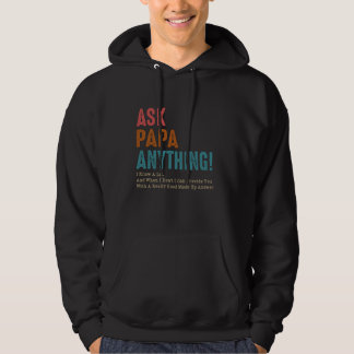 Veste À Capuche Demandez à Papa tout ce que je sais beaucoup et ce