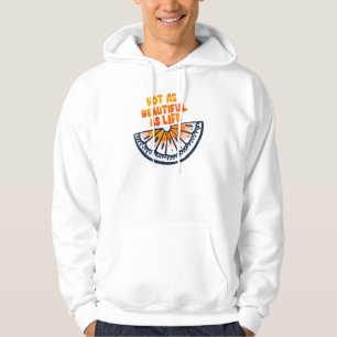 Veste À Capuche Demi orange illustration minimale esquisse d'art d