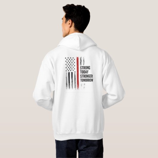 VESTE À CAPUCHE DEMMAIN PLUS FORT (Dos entier)