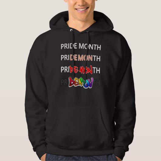 Veste À Capuche Démon du mois de la fierté (Devant)