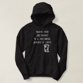 Veste À Capuche Derrière chaque comptable se trouve Coffee Funny A (Design devant)