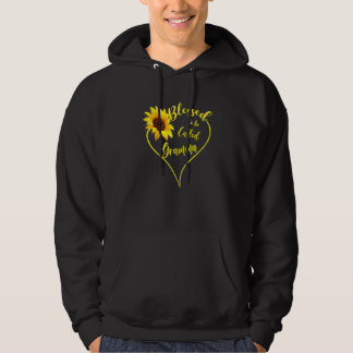 Veste À Capuche Des Femmes Béni D'Être Appelé Gramma Sunflower Gra
