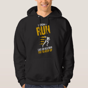 Veste À Capuche Des Hommes Coureurs Je Sais Que Je Coure Comme Un 