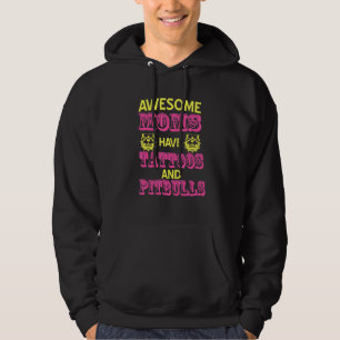 Veste À Capuche Des MOMS Magnifiques Présentent Tatouages & Pitbul
