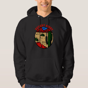 Veste À Capuche Desert Night Cactus Dark Paysage Aventure Randonné