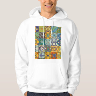 Veste À Capuche Design de carreaux Talavera portugais