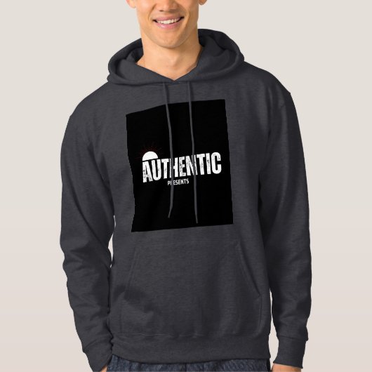 Veste À Capuche Design d'écriture authentique (Devant)