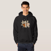Veste à capuche design d'été amusant avec glace  (Devant entier)