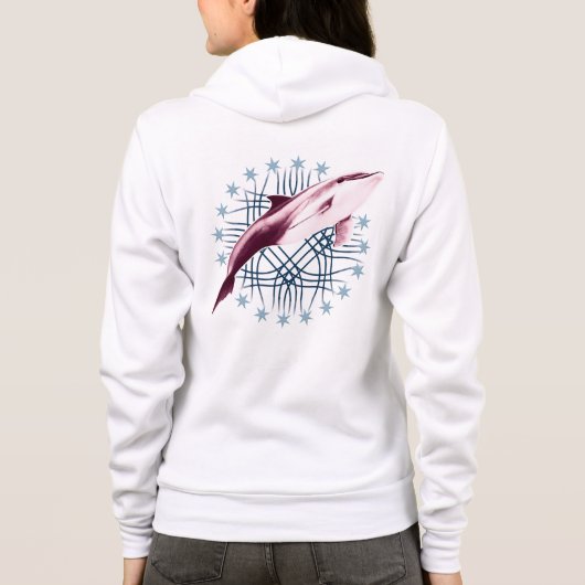 Veste À Capuche Design graphique Dolphin Slick (Dos)