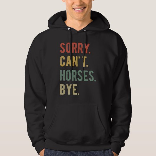 Veste À Capuche Désolé, pas d'adieu aux chevaux II (Devant)