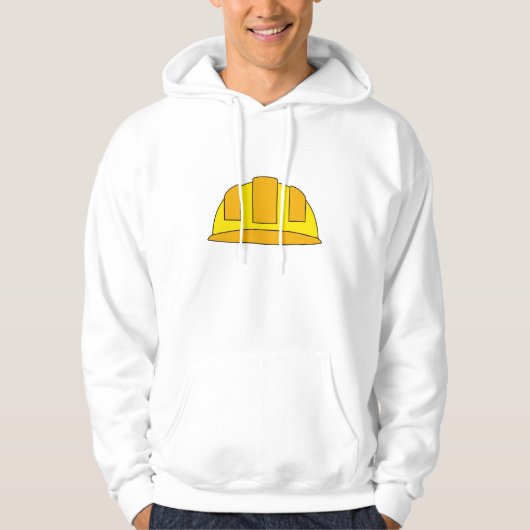 Veste À Capuche Dessin animé de casque jaune (Devant)