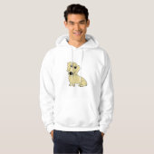 Veste À Capuche dessin animé de dachshund whead (Devant entier)