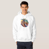 Veste À Capuche Dessin chinois couleur dragon (Devant entier)