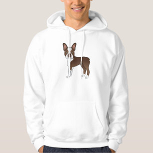 Veste À Capuche Dessin de chien de dessin animé mignon Bouledogue