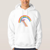 Veste À Capuche Dessin d'un arc-en-ciel (Devant)