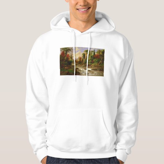 Veste À Capuche Destin de Robert Duncanson de rivière de forêt (Devant)