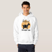 Veste À Capuche Détendez-vous, j'ai chèvre ça (Devant entier)