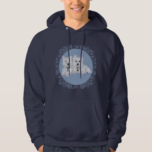 Veste À Capuche Deux Westies (Devant)