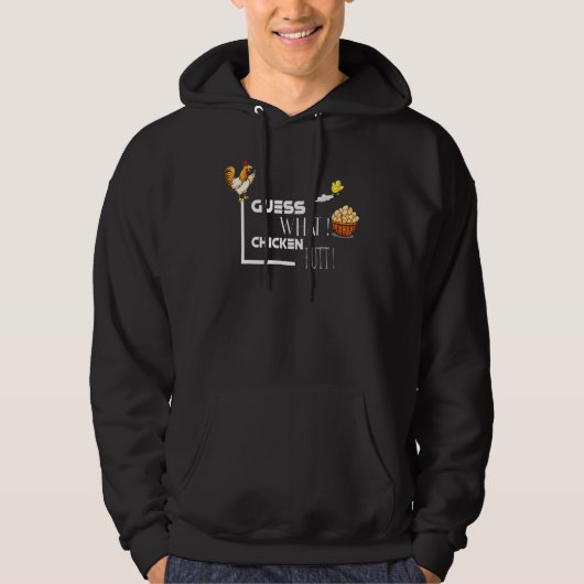Veste À Capuche Devinez Ce Beurre De Poulet Conception Classique (Devant)