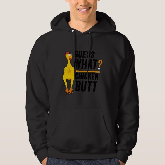 Veste À Capuche Devinez quel bouton de poulet 2 (Devant)