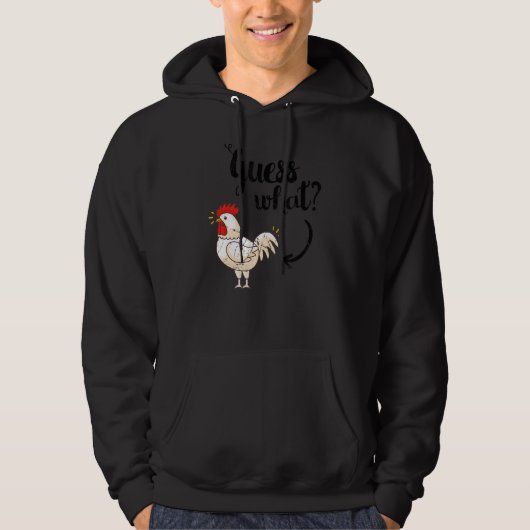Veste À Capuche Devinez Quel Poulet Mais Le Loo Déchiré Original (Devant)