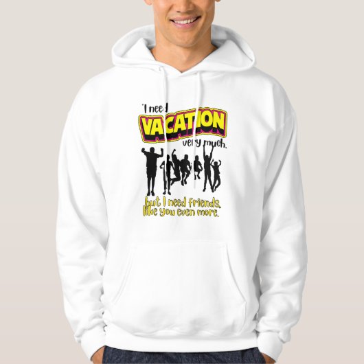 VESTE À CAPUCHE DEVIS DE VACANCES (Devant)