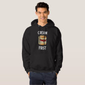 Veste À Capuche Devon Scones Idées Pour Femmes & Crème Premières S (Devant entier)