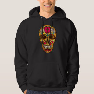 Veste À Capuche Dia De Los Muertos Mexicain Sugar Crâne Jour Morts