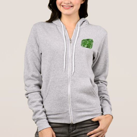 Veste À Capuche Diamant Vert (Devant)