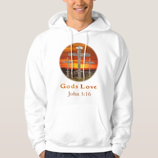 Veste À Capuche Dieu aime (Devant)