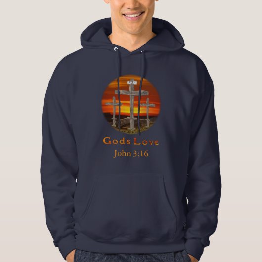 Veste À Capuche Dieu aime (Devant)