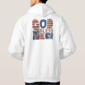 VESTE À CAPUCHE DIEU BLESS USA (Dos)