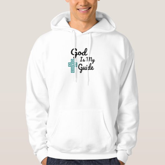 Veste À Capuche Dieu est ma croix guide (Devant)