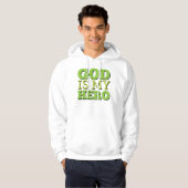 Veste À Capuche Dieu est mon héros (Devant entier)