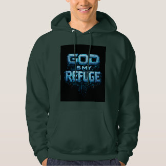 Veste À Capuche Dieu est mon refuge – T-shirt robotique futuriste