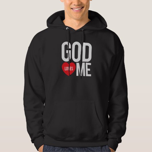 Veste À Capuche Dieu m'aime (Devant)